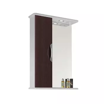 Шкаф-зеркало для ванной 55 1.16, венге