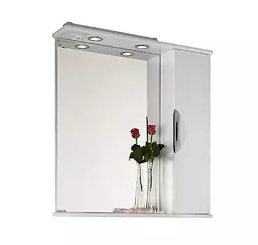 Шкаф-зеркало для ванной 85 1.16, белый