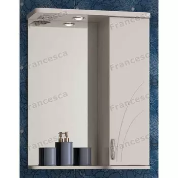 Шкаф-зеркало Francesca Атланта 55 С белый