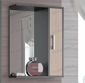 Шкаф-зеркало Francesca Eco 55 дуб-венге