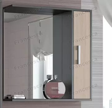 Шкаф-зеркало Francesca Eco 70 дуб-венге