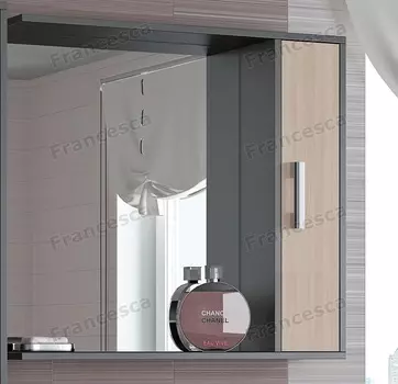 Шкаф-зеркало Francesca Eco 80 дуб-венге