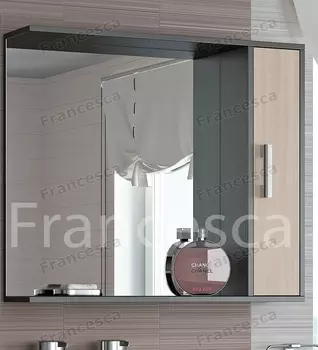 Шкаф-зеркало Francesca Eco 85 дуб-венге