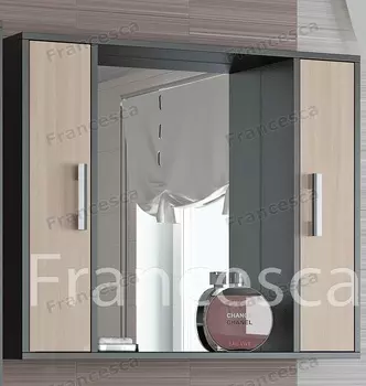 Шкаф-зеркало Francesca Eco 90 дуб-венге