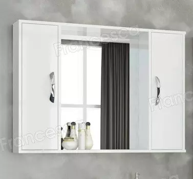 Шкаф-зеркало Francesca Eco Max 100 белый