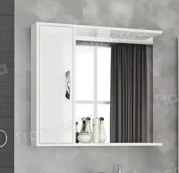 Шкаф-зеркало Francesca Eco Max 80 белый
