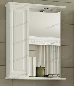 Шкаф-зеркало Francesca Империя 50 белый