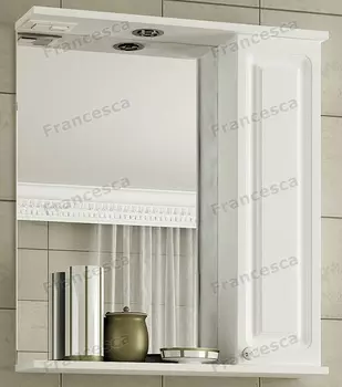 Шкаф-зеркало Francesca Империя 65 белый