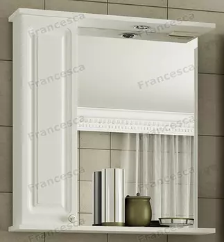 Шкаф-зеркало Francesca Империя 75 белый