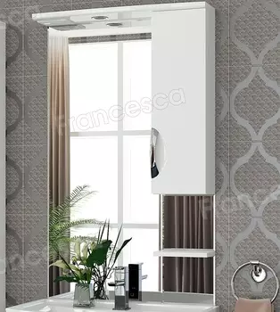 Шкаф-зеркало Francesca Виктория 70 белый
