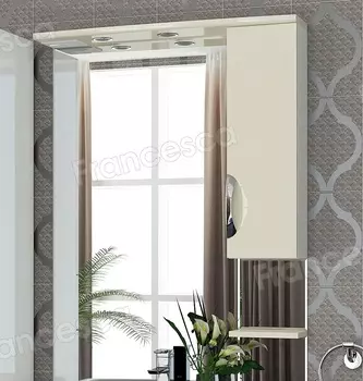 Шкаф-зеркало Francesca Виктория 80 бежевый