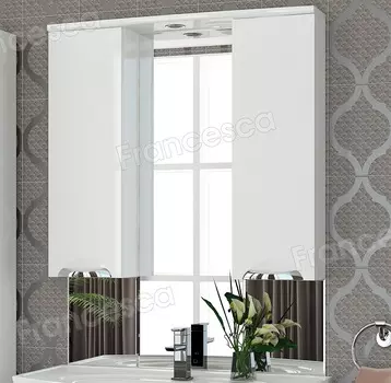 Шкаф-зеркало Francesca Виктория 90 белый