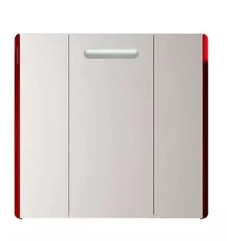 Шкаф-зеркало Vod-ok Флорена 80, красный