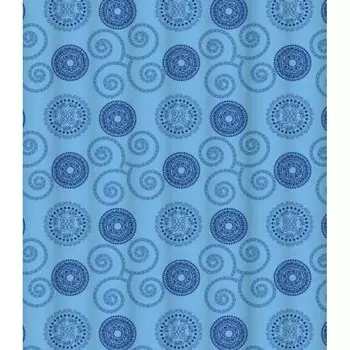 Штора для ванной комнаты LeMark Infinite blue C2018T028