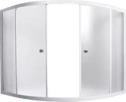 Шторка на ванну 1MarKa Ibiza профиль белый, стекло рифленое