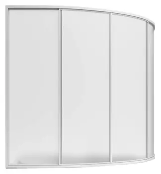 Шторка на ванну Bas Алегра 4 ств., пластик