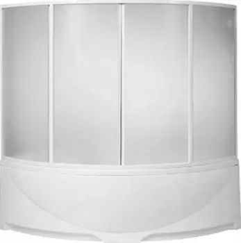 Шторка на ванну Bas Дрова 4 ств., пластик