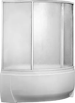 Шторка на ванну Bas Флорида 4 ств., пластик