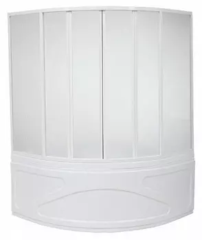Шторка на ванну Bas Риола 6 ств., пластик