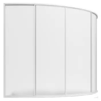 Шторка на ванну Bas Сагра 4 ств., пластик