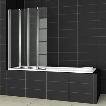 Шторка на ванну Cezares Pratico V4 100/140 P Cr L