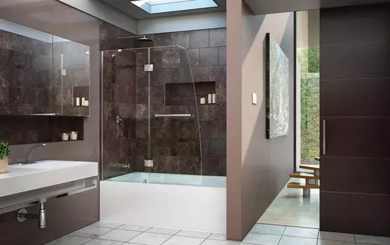 Шторка на ванну RGW SC-13 110x150 распашная прозрачная