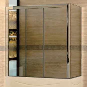 Шторка на ванну RGW Screens SC-81 (1460-1510)х700х1500 профиль хром