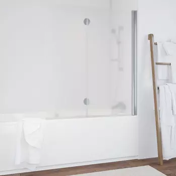 Шторка на ванну Vegas Glass E2V 0120 08 10 R профиль хром, стекло сатин