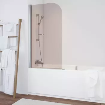 Шторка на ванну Vegas Glass EV 75 08 05 L профиль глянцевый хром, стекло бронза