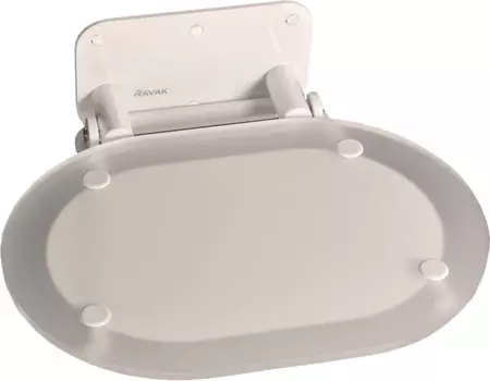Сиденье для душа Ravak Ovo Chrom clear/white