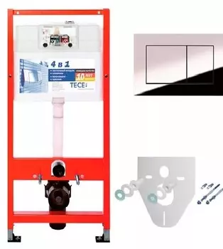 Система инсталляции для унитазов TECE Now К9400012 4 в 1 с кнопкой смыва
