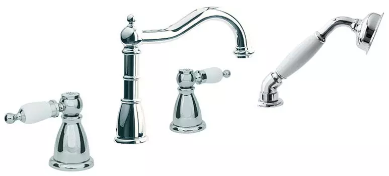 Смеситель Boheme Cromo 396 на борт ванны