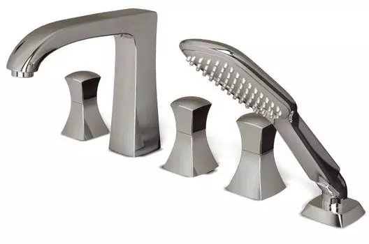 Смеситель Bravat Whirlpool F578112C на борт ванны с душевым гарнитуром