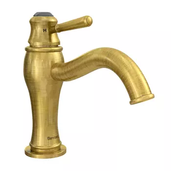 Смеситель для раковины Bennberg 110717 Бронза С Черным Кристалом