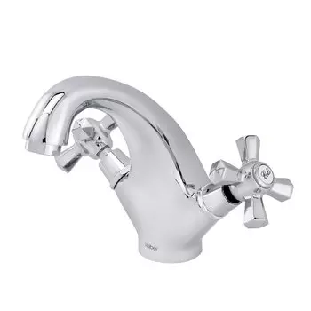 Смеситель для раковины с двумя рукоятками Raiber R7001