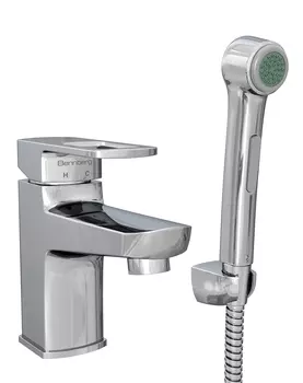 Смеситель для раковины с гигиеническим душем Bennberg 111H23 Хром