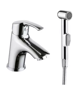 Смеситель для раковины с гигиеническим душем Lemark plus Strike LM1116C