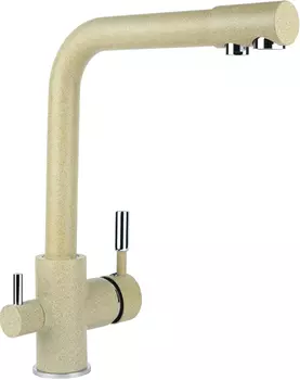 Смеситель Floracio Ares для кухонной мойки, бежевый