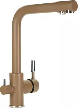 Смеситель Floracio Ares для кухонной мойки, капучино
