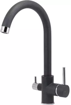 Смеситель Floracio Белла для кухонной мойки, черный