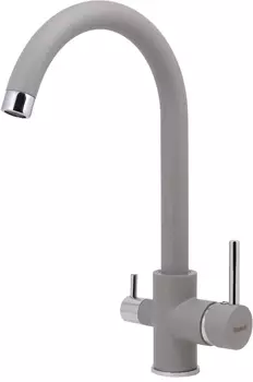 Смеситель Floracio Белла для кухонной мойки, серый