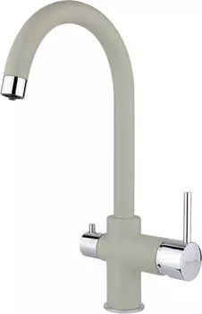Смеситель Florentina FL-06 Клио грей, для кухонной мойки