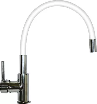 Смеситель Florentina Flex-01 белый, для кухонной мойки