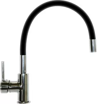 Смеситель Florentina Flex-01 черный, для кухонной мойки