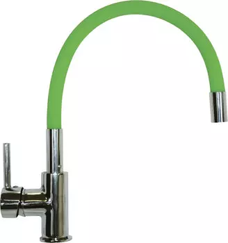Смеситель Florentina Flex-01 зеленый, для кухонной мойки