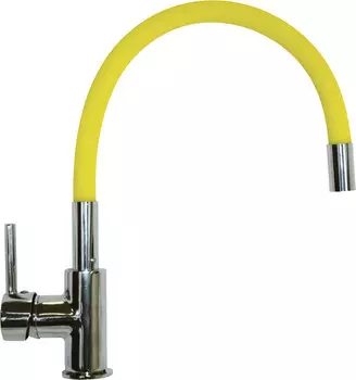 Смеситель Florentina Flex-01 желтый, для кухонной мойки