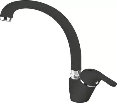 Смеситель Florentina Омега AV для кухонной мойки, черный