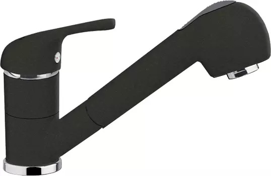 Смеситель Florentina Сигма AV для кухонной мойки, черный