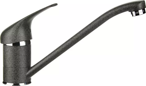 Смеситель Granula GR-1023 для кухонной мойки, графит