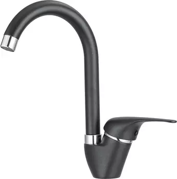 Смеситель Granula GR-1024 шварц, для кухонной мойки